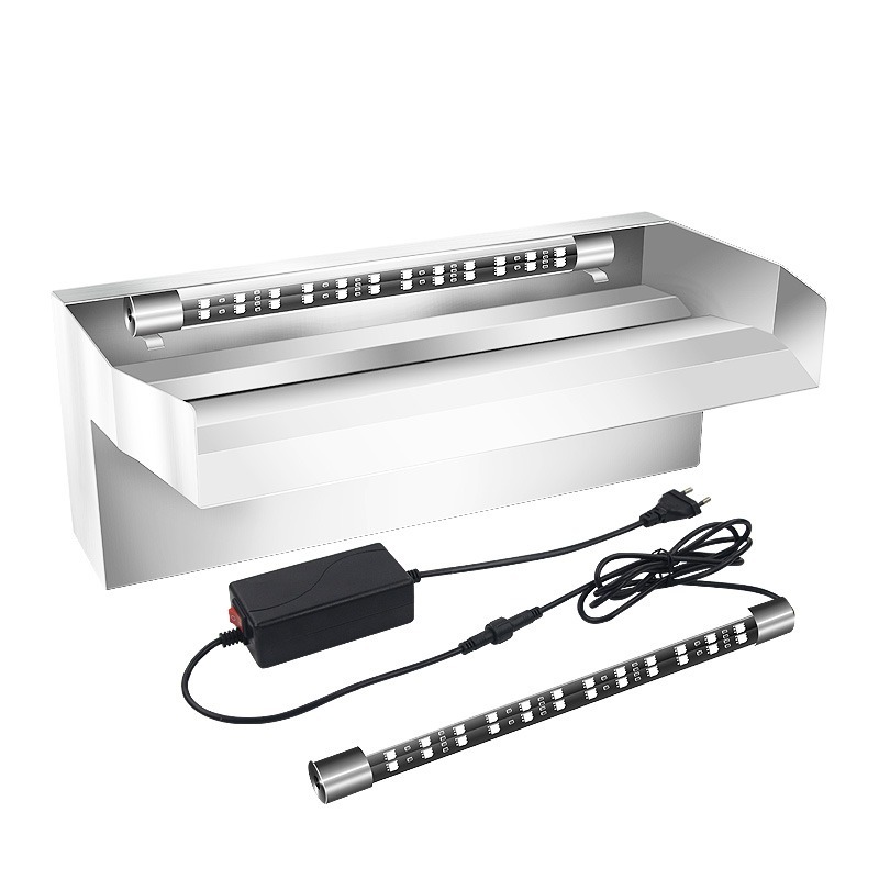 Waterfall Spillway Stainless Steel Weir - Nosel Air Mancur Kolam Taman Stainless