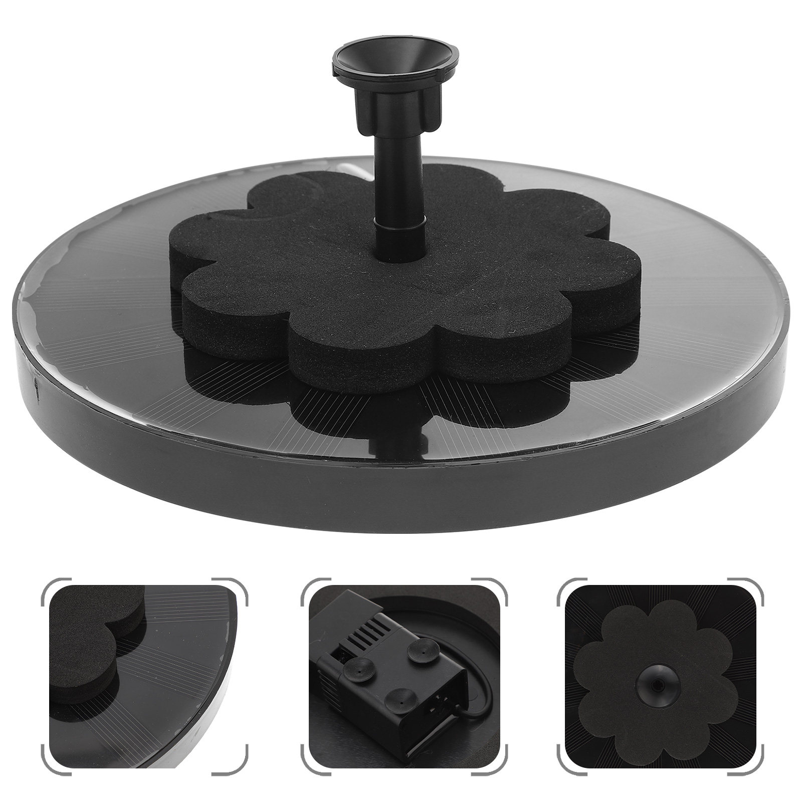 Floating Solar Fountain Water Pump - Aerator Terapung untuk Dekorasi Kolam, Air