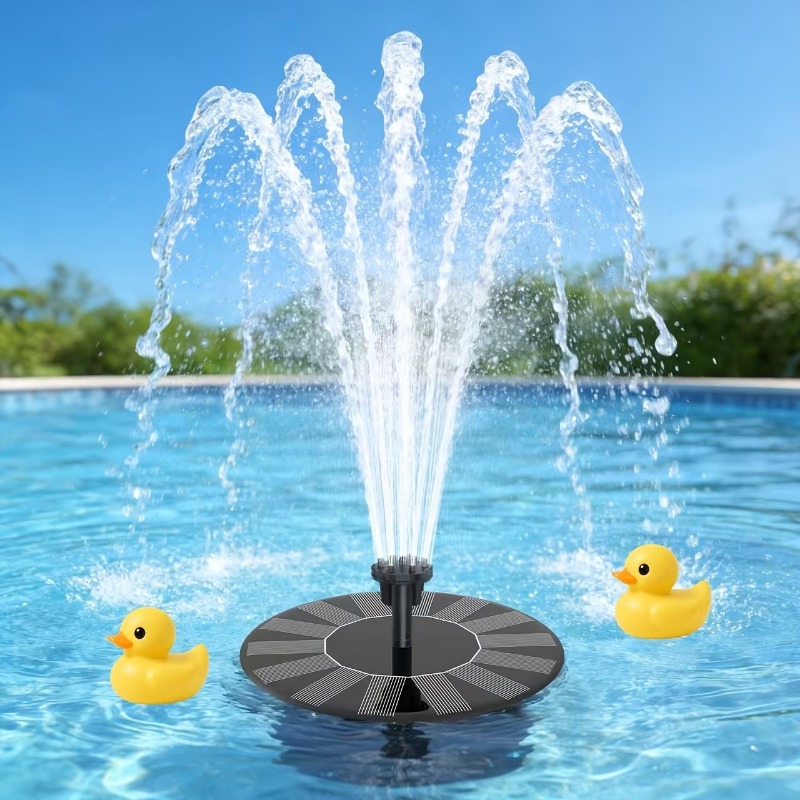 Floating Solar Fountain Water Pump - Pompa Air Mancur Tenaga Surya, 13cm