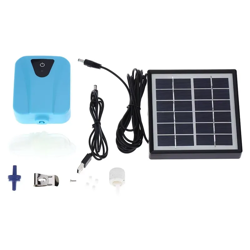Solar Pond Aerator Oxygen Pump - Pompa Udara Tenaga Surya Mini USB