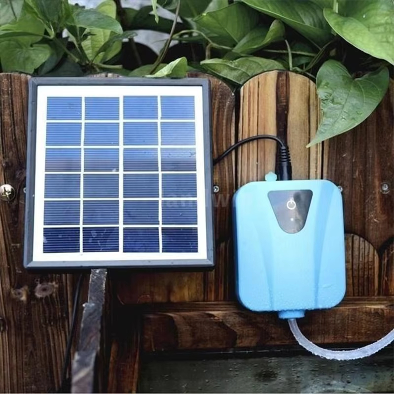 Solar Pond Aerator Oxygen Pump - Pompa Udara Oksigen Akuarium Tenaga Surya