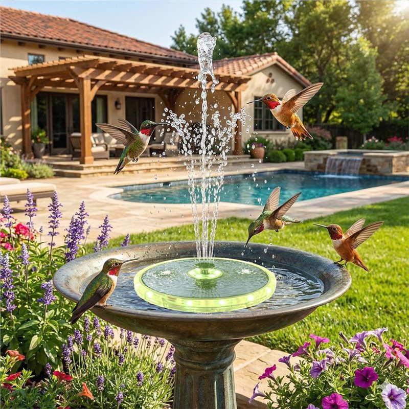 AT43-Pompa Air Tenaga Surya de - Floating Solar Fountain Water Pump ulasan dan harga