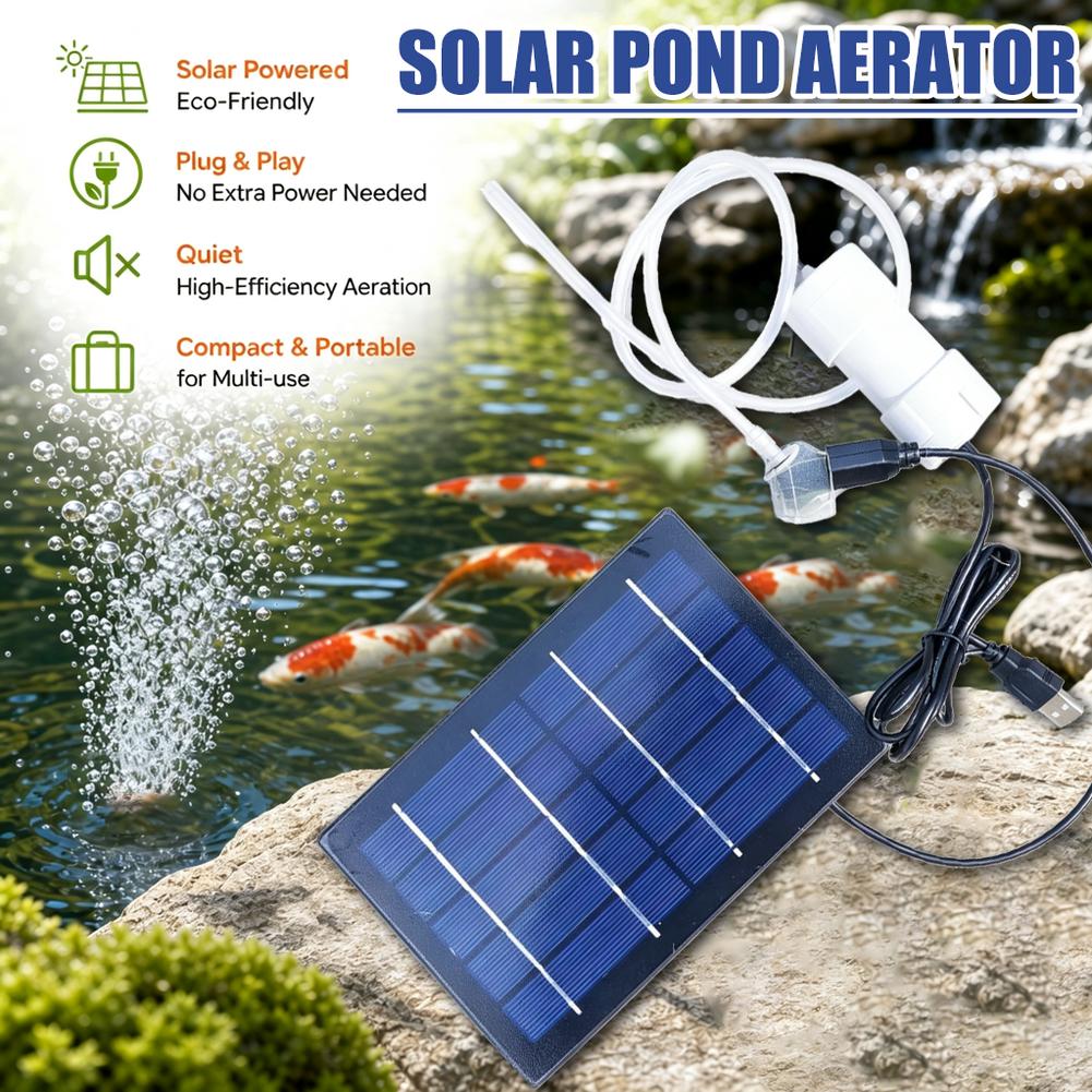 Pompa Udara Tenaga Surya Akuar - Solar Pond Aerator Oxygen Pump ulasan dan harga