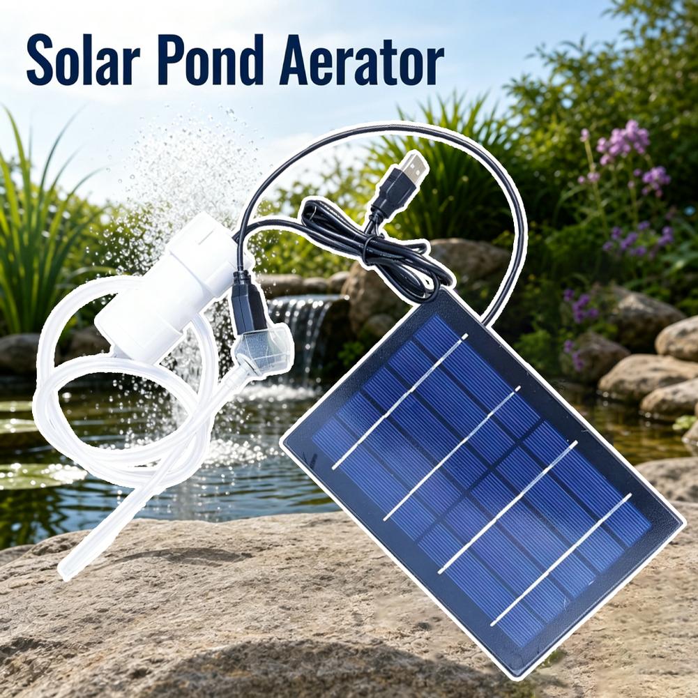 Pompa Udara Tenaga Surya Akuar - Solar Pond Aerator Oxygen Pump ulasan dan harga
