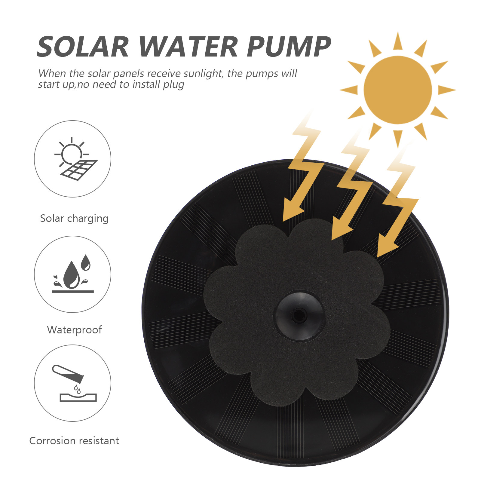 Aerator Terapung untuk Dekoras - Floating Solar Fountain Water Pump ulasan dan harga