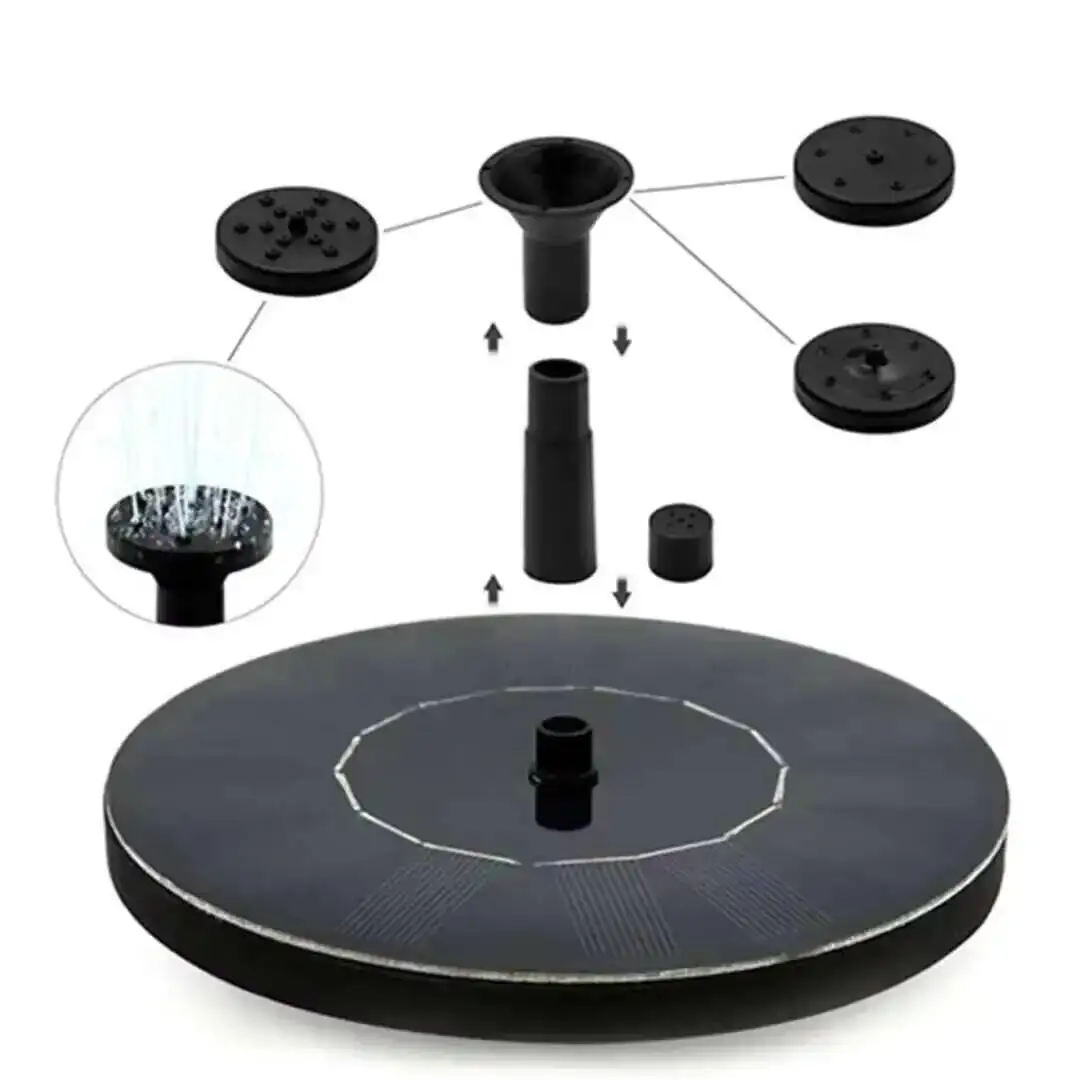 Pompa Air Tenaga Surya 7V 13/1 - Floating Solar Fountain Water Pump ulasan dan harga