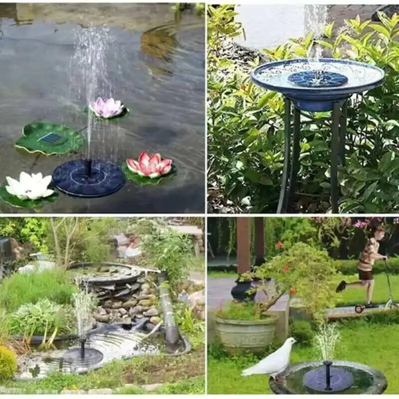 Pompa Air Tenaga Surya 7V 13/1 - Floating Solar Fountain Water Pump ulasan dan harga