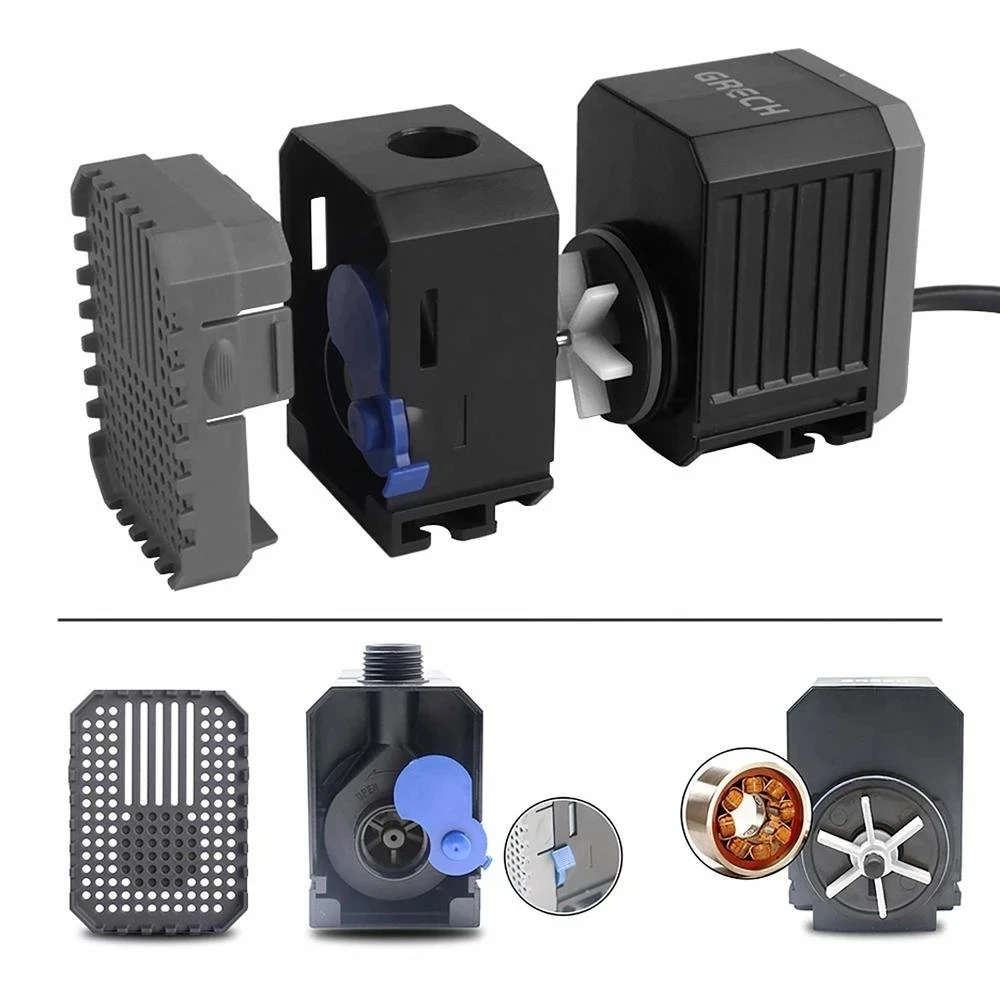 CN Plug Pompa Air Akuarium Sub - Submersible Pond Pump 5000L H ulasan dan harga
