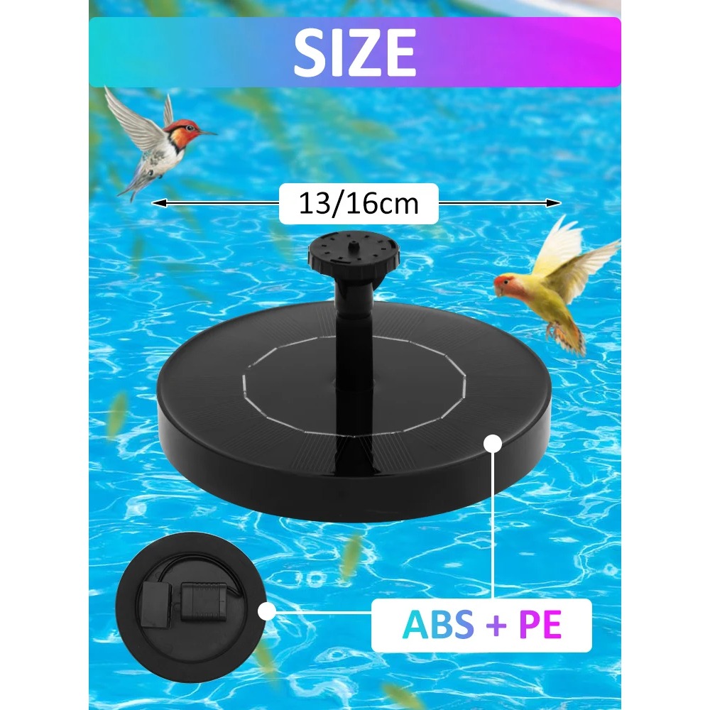 Pompa Air Mancur Tenaga Surya  - Floating Solar Fountain Water Pump ulasan dan harga