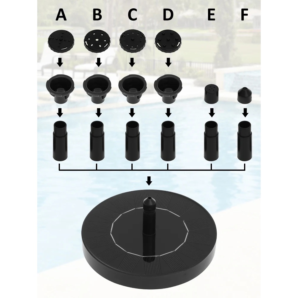 Pompa Air Mancur Tenaga Surya  - Floating Solar Fountain Water Pump ulasan dan harga