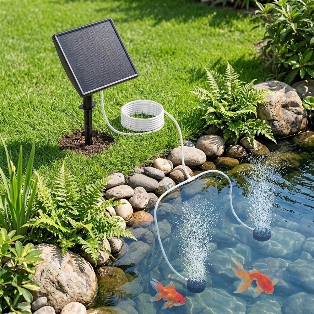 Pompa Oksigen Tenaga Surya den - Solar Pond Aerator Oxygen Pump ulasan dan harga