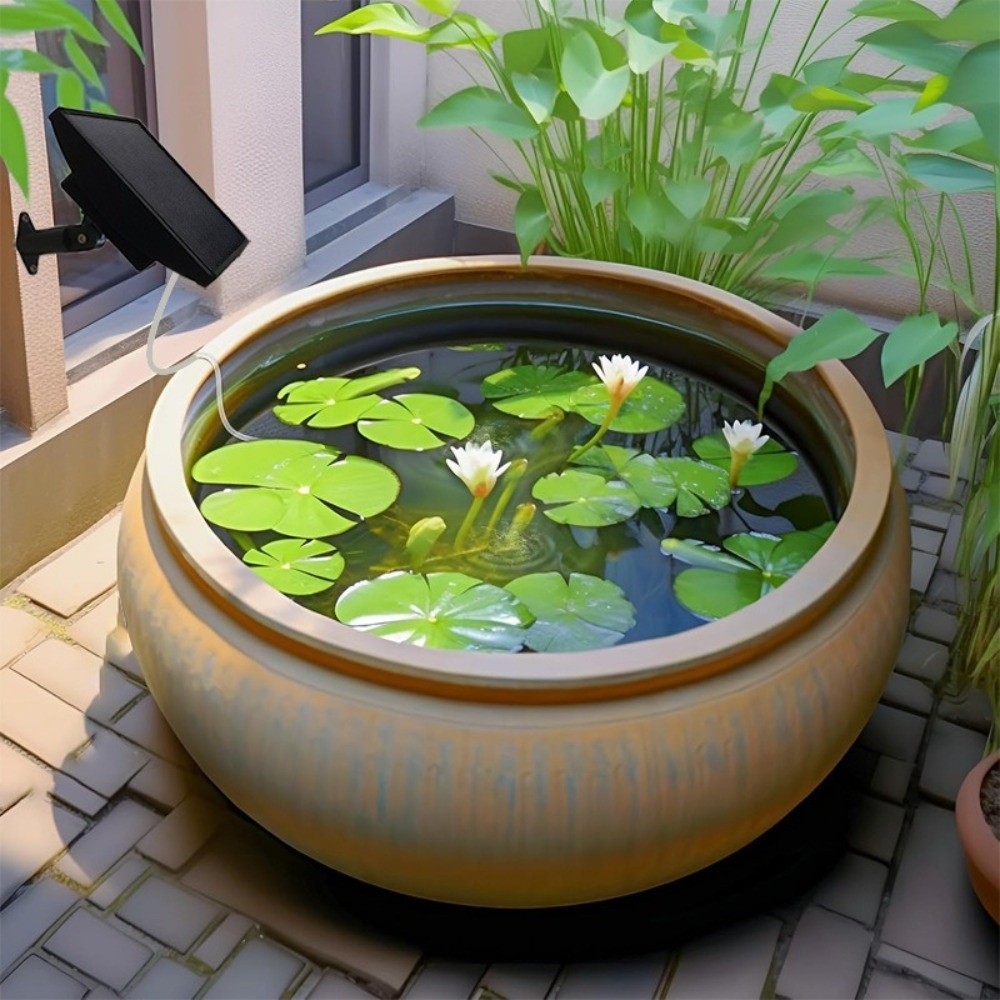 Pompa Oksigen Tenaga Surya den - Solar Pond Aerator Oxygen Pump ulasan dan harga