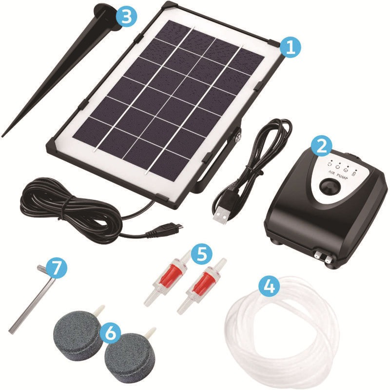Aerator Kolam Tenaga Surya Isi - Solar Pond Aerator Oxygen Pump ulasan dan harga