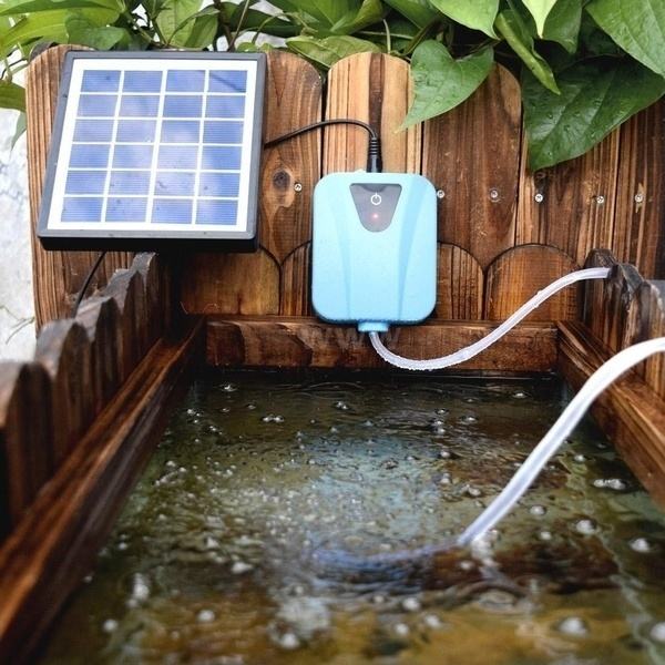 Pompa Udara Oksigen Akuarium T - Solar Pond Aerator Oxygen Pump ulasan dan harga