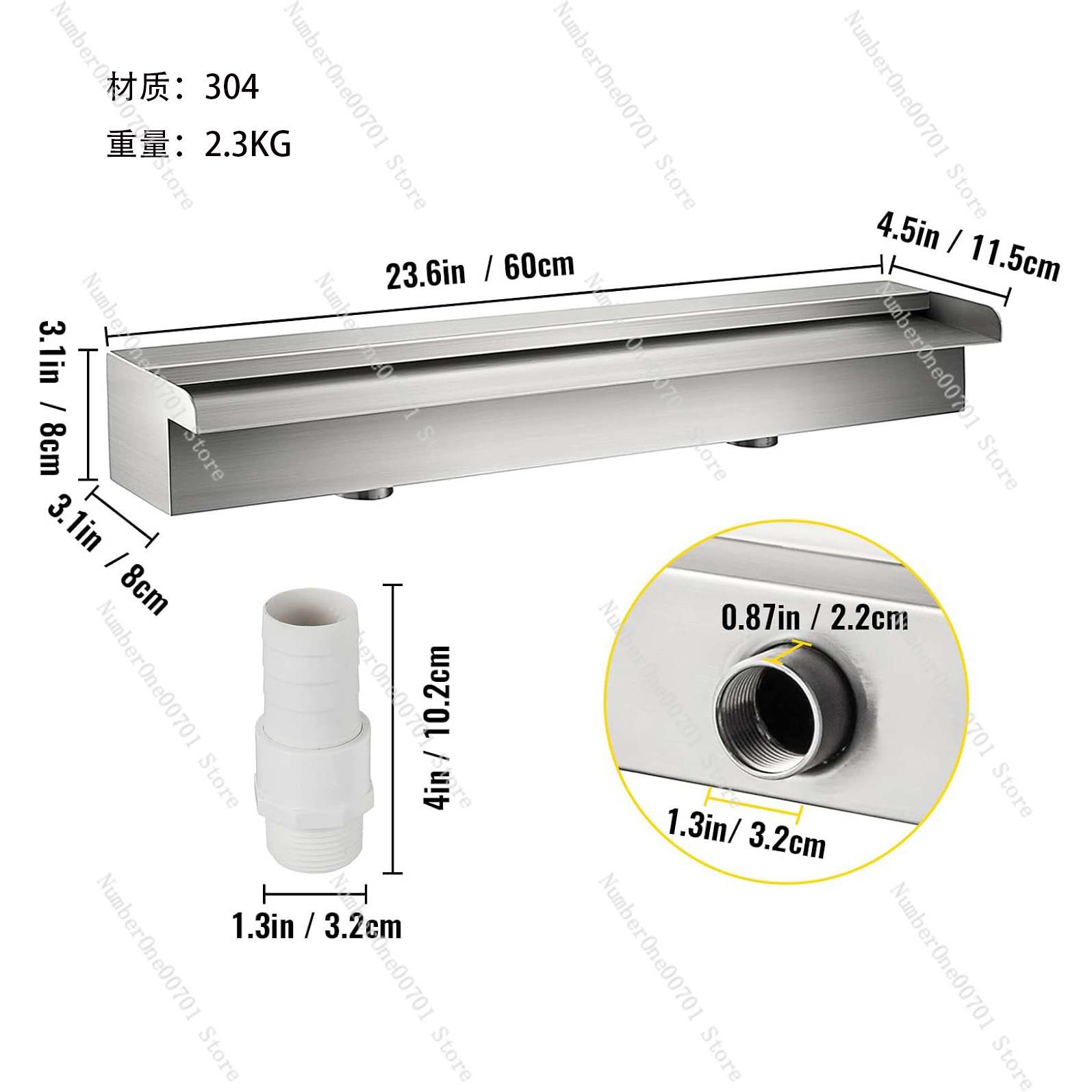Pembatas Air Terjun Baja Tahan - Waterfall Spillway Stainless Steel Weir ulasan dan harga