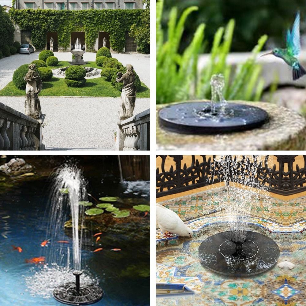 Pompa Air Mancur Tenaga Surya  - Floating Solar Fountain Water Pump ulasan dan harga
