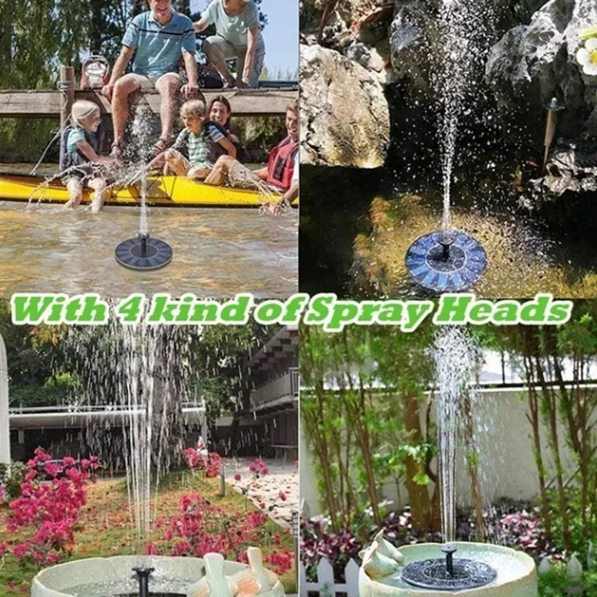 Pompa Air Submersible untuk Me - Floating Solar Fountain Water Pump ulasan dan harga