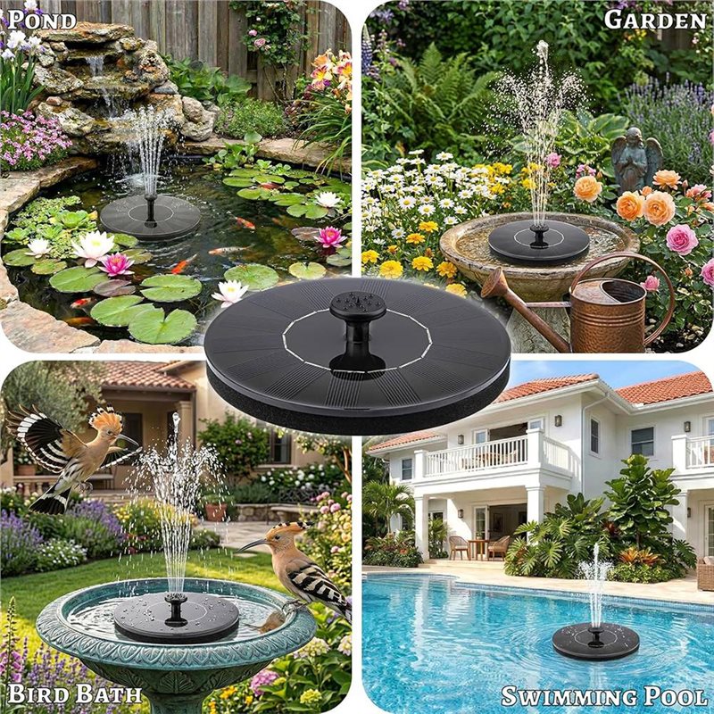 B08B-Tanpa Baterai Pompa Air T - Floating Solar Fountain Water Pump ulasan dan harga