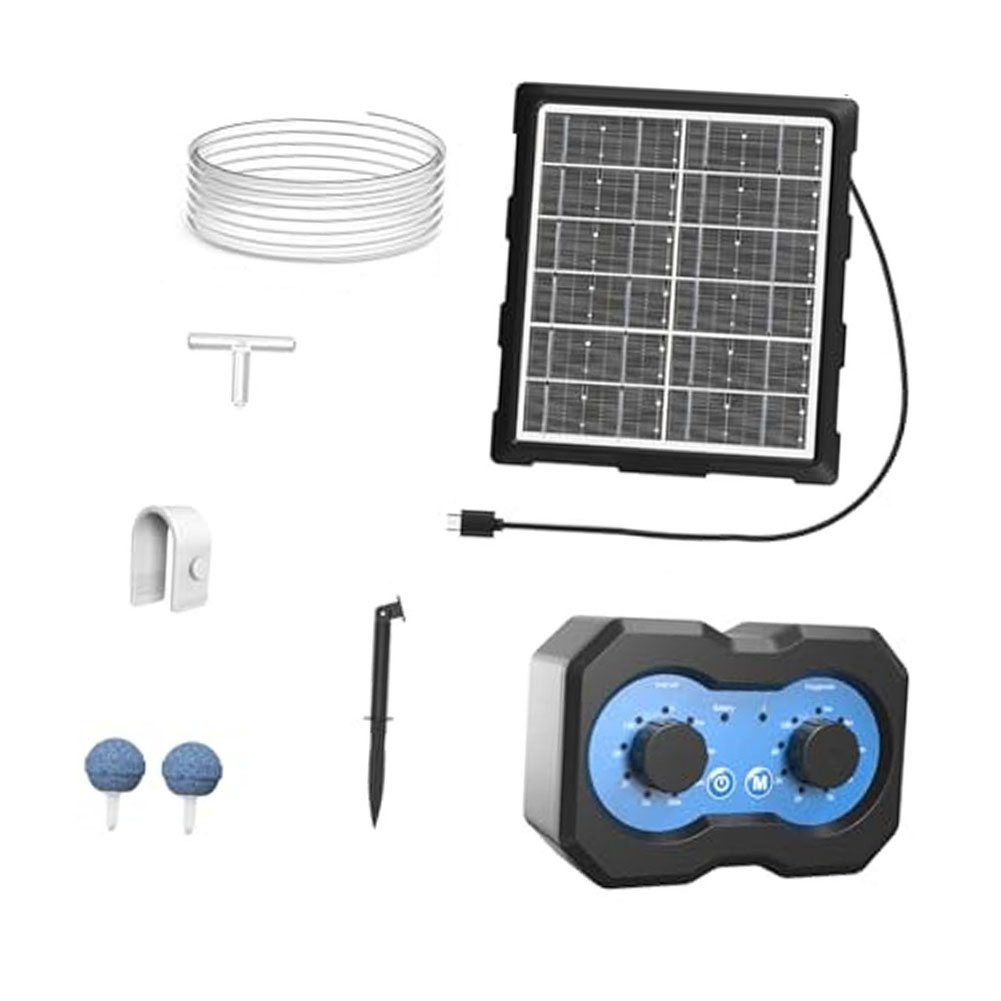 Pompa Oksigen Tenaga Surya 3W  - Solar Pond Aerator Oxygen Pump ulasan dan harga