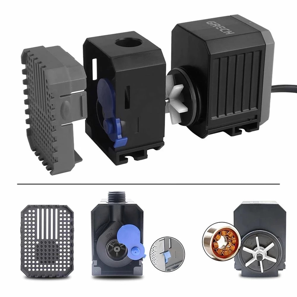 Pompa air akuarium Ultra cukup - Submersible Pond Pump 5000L H ulasan dan harga