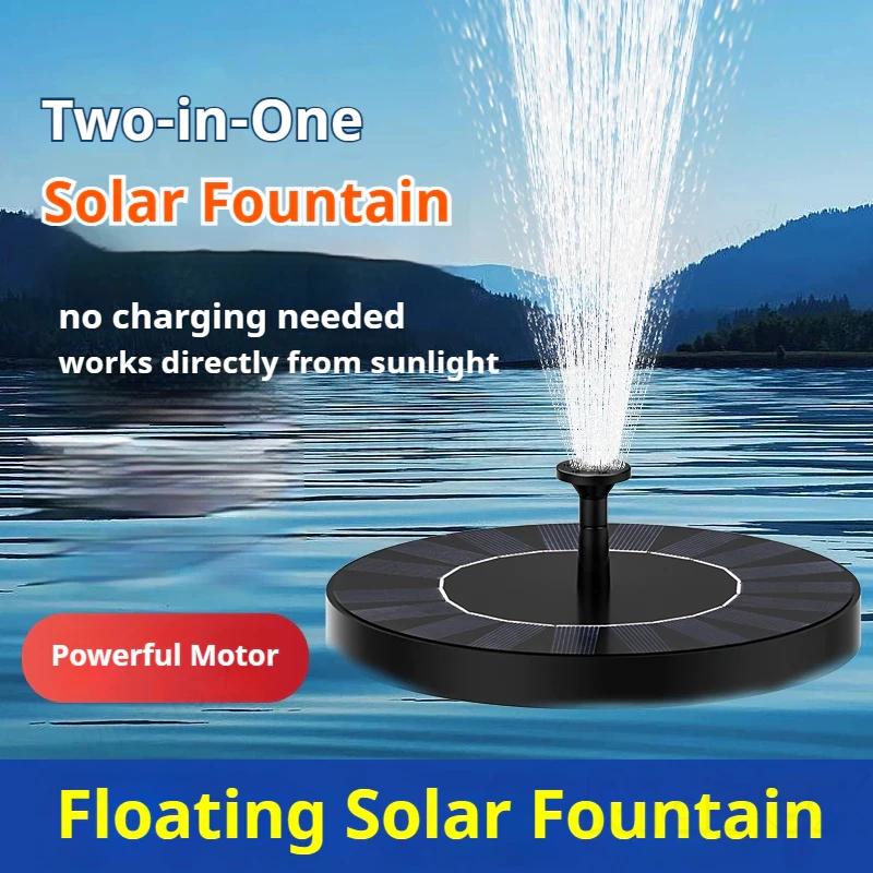 Pompa Air Tenaga Surya dengan  - Floating Solar Fountain Water Pump ulasan dan harga