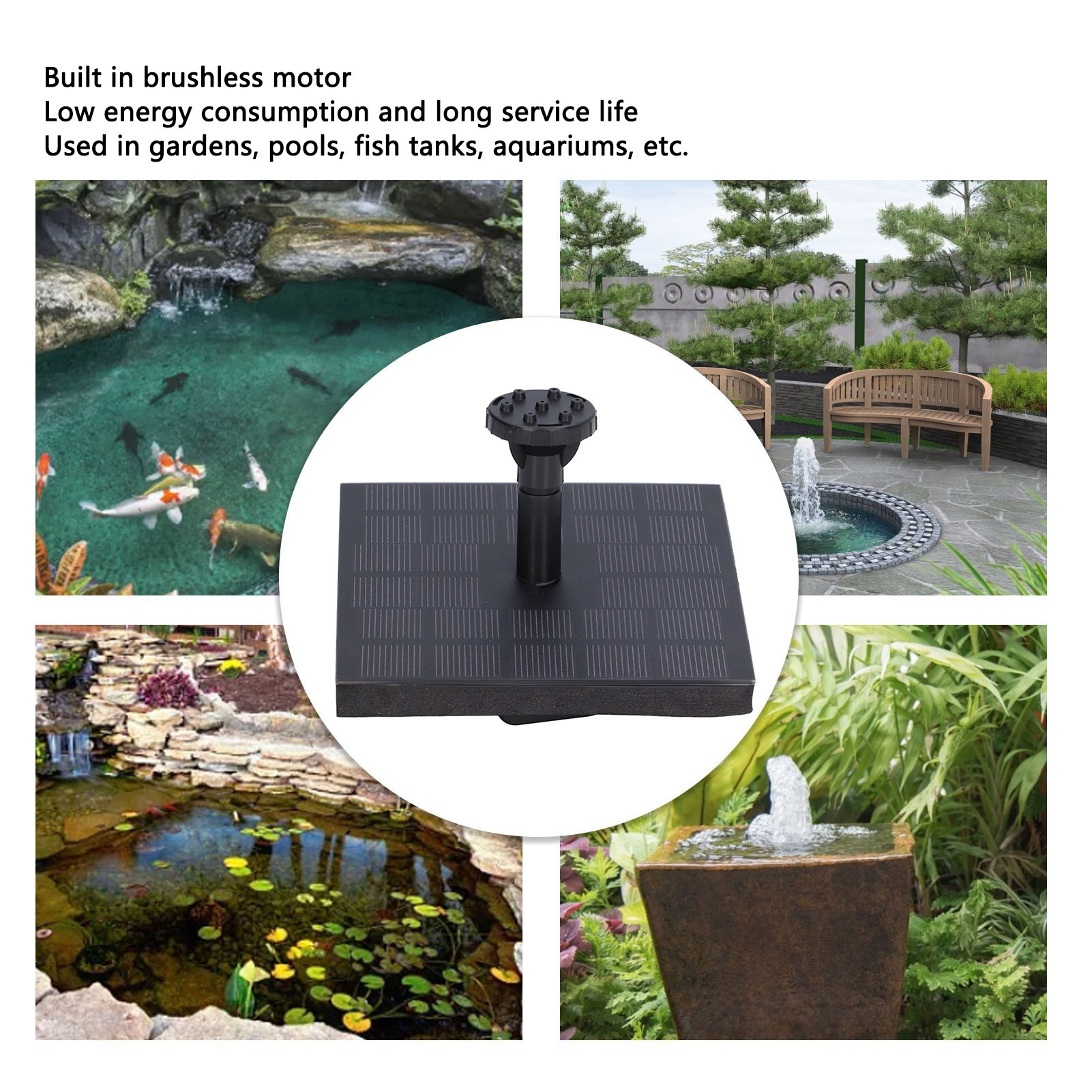 Kit Air Mancur Tenaga Surya 7V - Floating Solar Fountain Water Pump ulasan dan harga